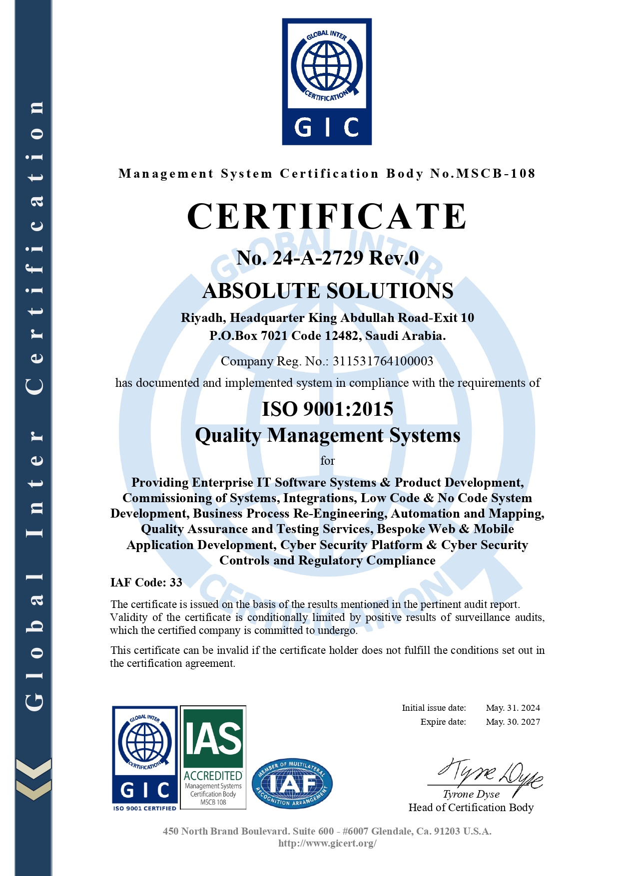 certified